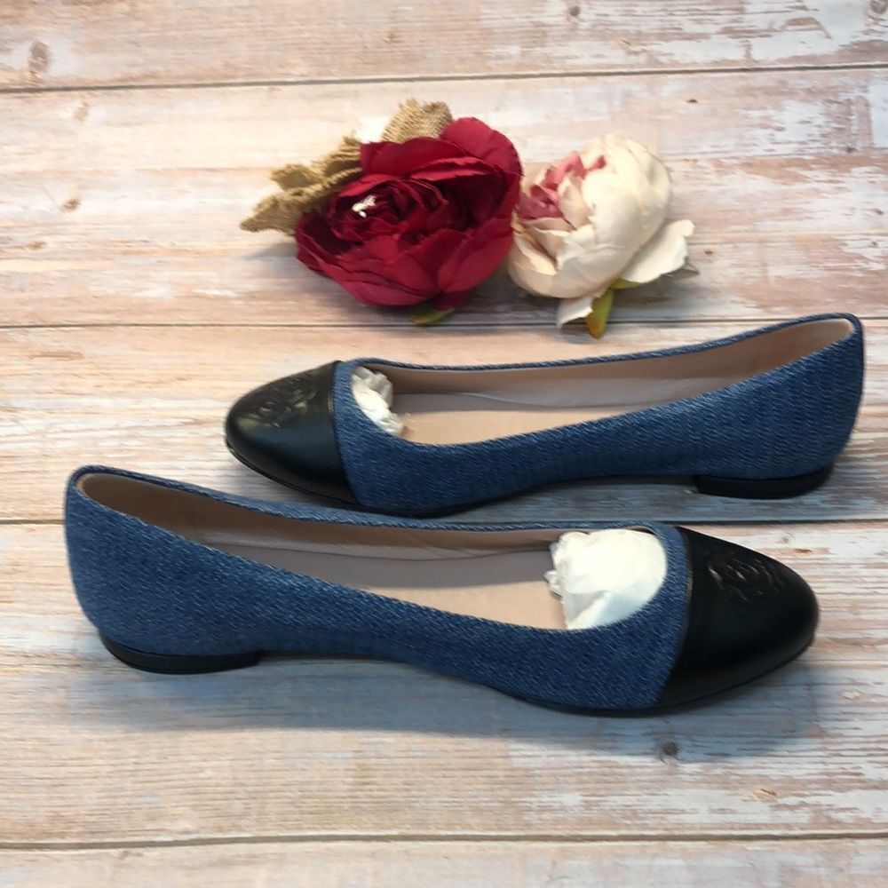 Taryn Rose Blue Rosa Flats 8.5M - Picture 8 of 8